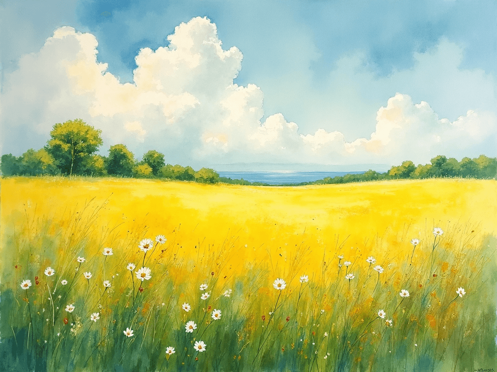 Watercolor landscape